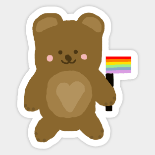 Teddy bear pride Sticker